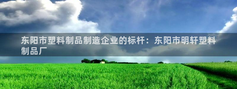 太阳集团0638：东阳市塑料制品制造企业的标杆：东阳市明轩塑