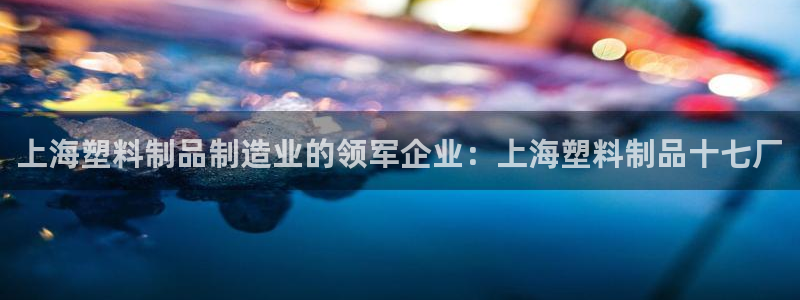 太阳集团城注册就送38welcome：上海塑料制品制造业的领
