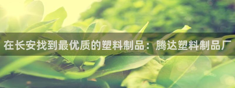 太阳成集团下载：在长安找到最优质的塑料制品：腾达塑料制品厂