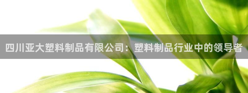 太阳成集团控股官网：四川亚大塑料制品有限公司：塑料制品行业中